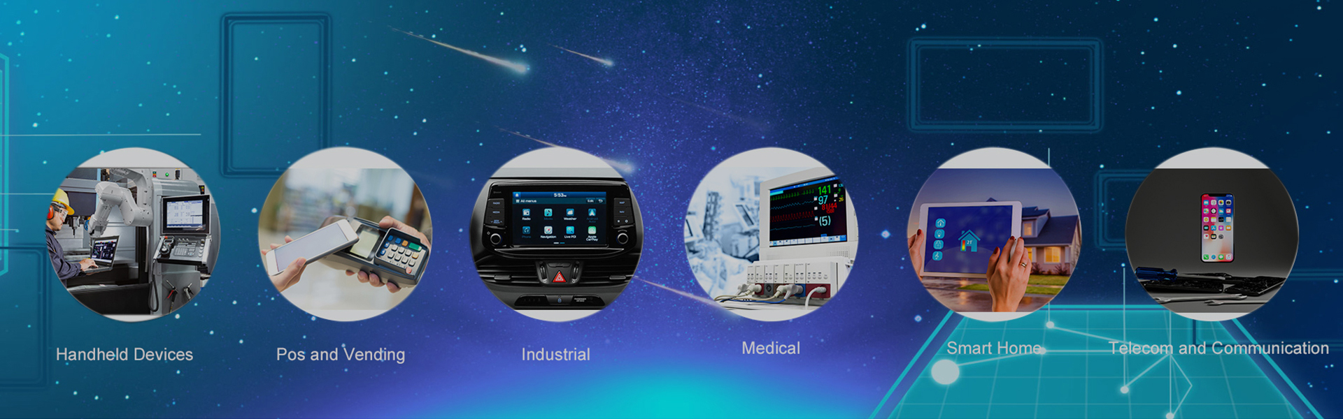 Aplicación de módulos Zhunyi TFT LCD