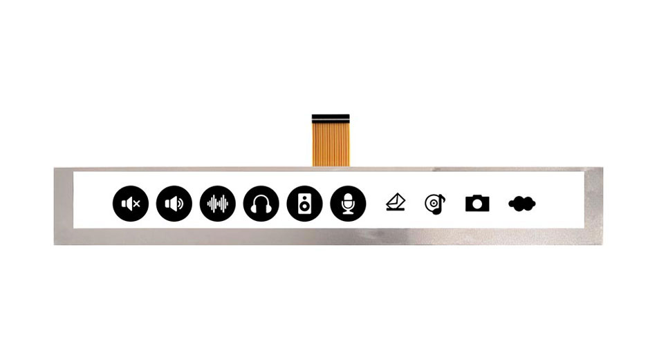 Pantalla LCD estilo Barra de 10,4 pulgadas Z101080 1024*100 con interfaz RGB 550 brillo NITs