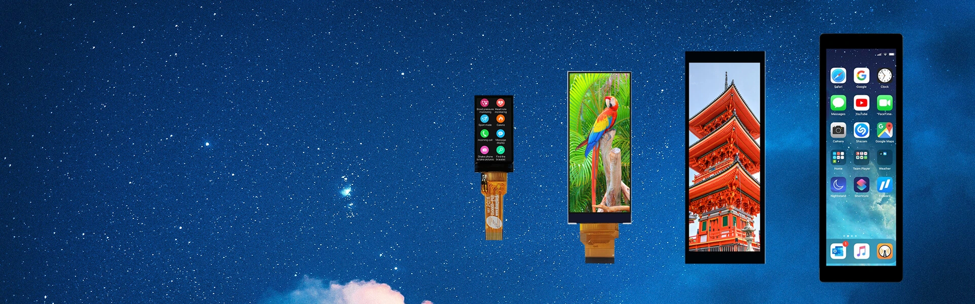 Pantalla LCD TFT de la barra