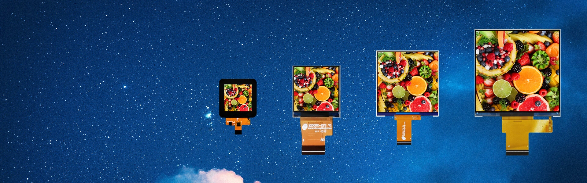 Pantalla LCD TFT cuadrada