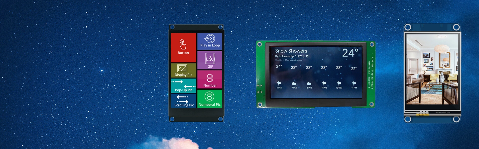 Módulo de pantalla LCD TFT UART