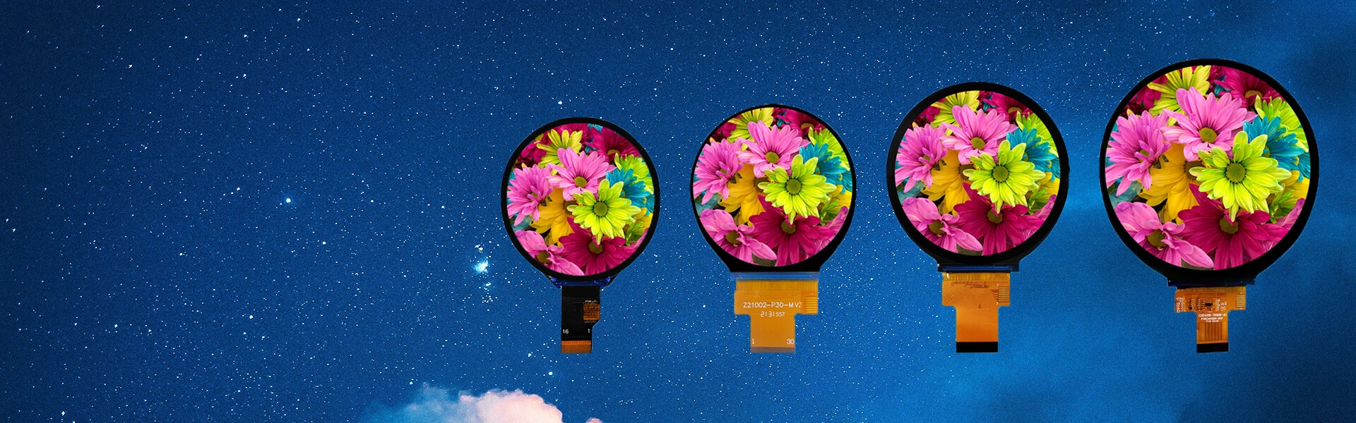 Pantalla LCD TFT redonda