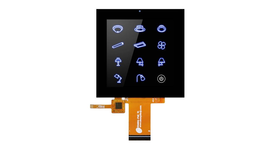 Z34004-ZC de 3,4 pulgadas de resolución de pantalla táctil LCD cuadrada 480*480 TFT LCD pantalla ST7701S controlador