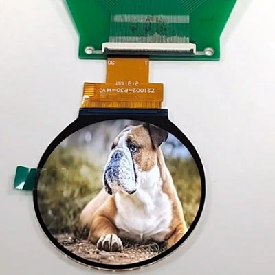 2,1 pulgadas de resolución de pantalla LCD circular 480*480 SPI RGB interfaz IPS View